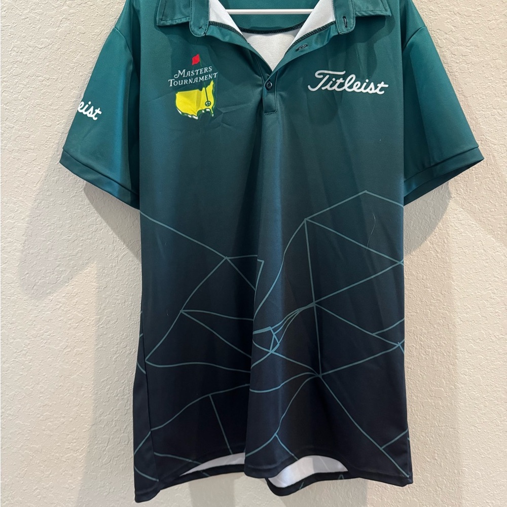Titleist Green and Black Polo Shirt